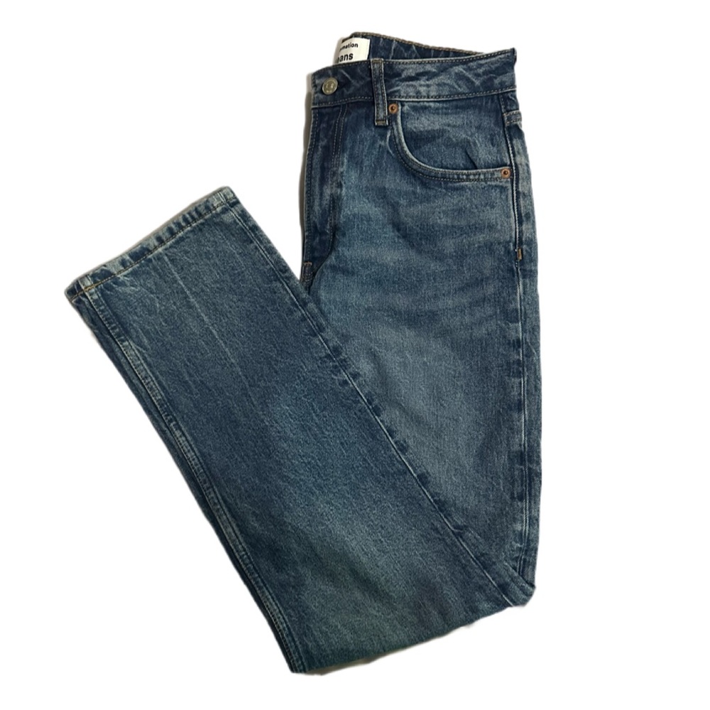 NWT/Reformation Liza Ultra High Rise Straight Cropped Jeans/Size: 29 - Picture 2 of 16